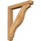 Ekena Millwork Funston Craftsman Rough Sawn Bracket w/ Offset Brace, Western Red Cedar, 6"W x 38"D x 44"H BKT0604X38X44FST04RWR - alternate 1